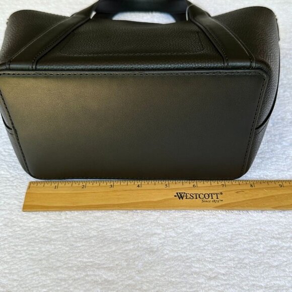 Michael Kors Black Hadleigh Small Double Handle Tote Messenger Bag 38F3G8FT5L - Picture 8 of 16